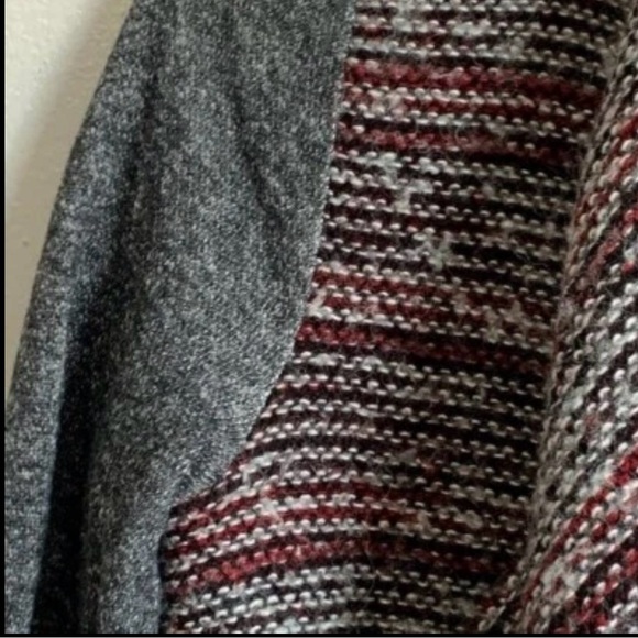 Lucky Brand Womens Lucky Lotus Cardigan Small Wool Blend Boho Waterfall Front - Picture 4 of 7